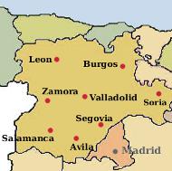 Castile Leon map