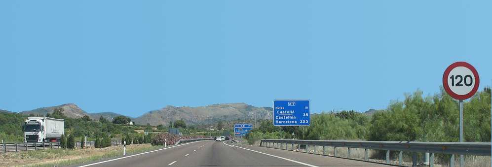 Spanish motorway driving