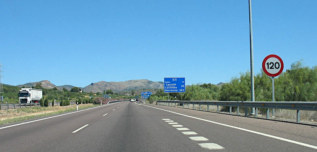Autoroute en Espagne