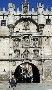 Mediaeval city gate Burgos